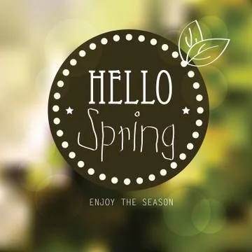 Vector spring landscape background Stock Illustration