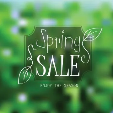 Vector spring landscape background Stock Illustration