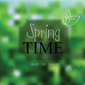 Vector spring landscape background Stock Illustration