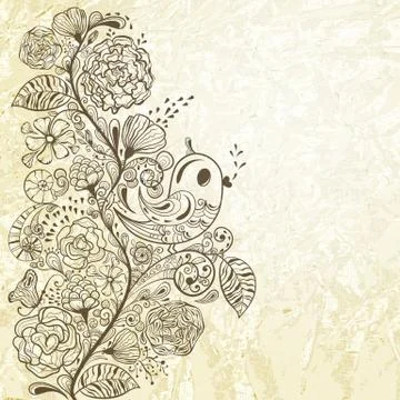 Vector  spring pattern Stock Illustration