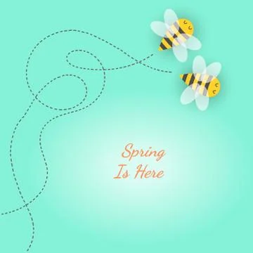 Vector in spring season concept Stock Illustration