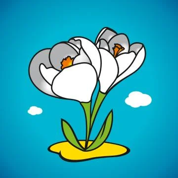Vector spring snowdrop Stock Illustration
