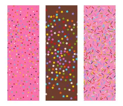 Vector sprinkles stars, dots and lines Stock Illustration