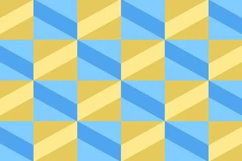 Vector square background in yellow and blue Stock Illustration