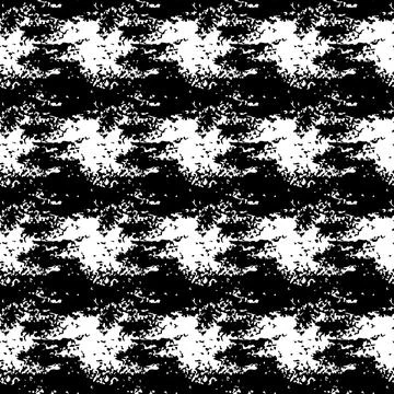Vector Square Brush Seamless Pattern Plaid Grange Minimalist Check Geometric Stock Illustration
