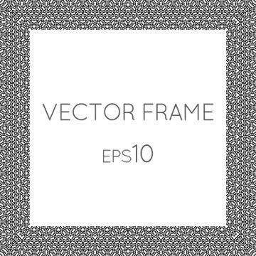 Vector square flower frame for text, images, monograms, photo frames イラスト素材