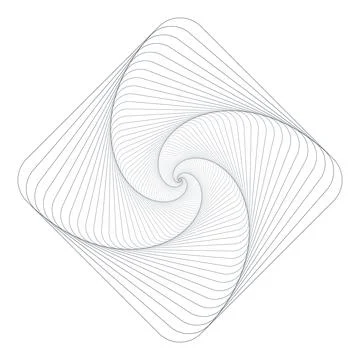 Vector square Guilloche elements for certificate or diploma and currency desi Stock Illustration