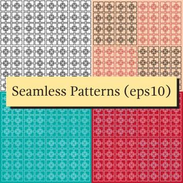 Vector square lines pattern isolated on background. Minimalistic style 스톡 일러스트