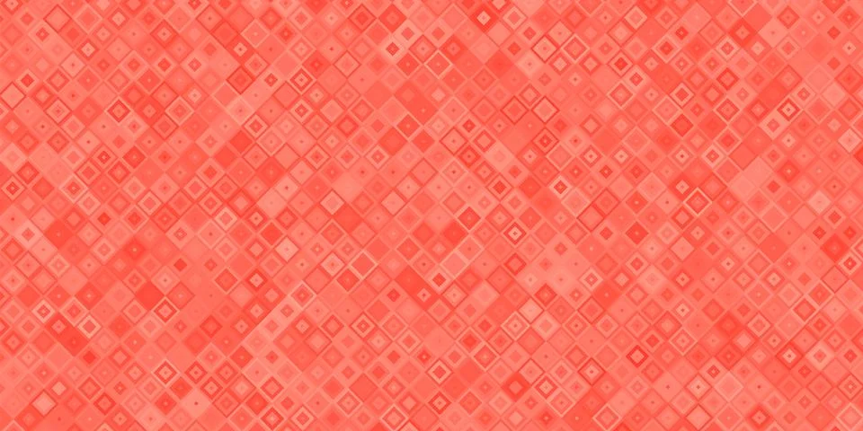 Vector square pattern. Red dragon scale. Fish texture. Red skin background .. Stock Illustration