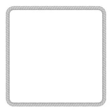 Vector square shape frame from gray Stock Illustration