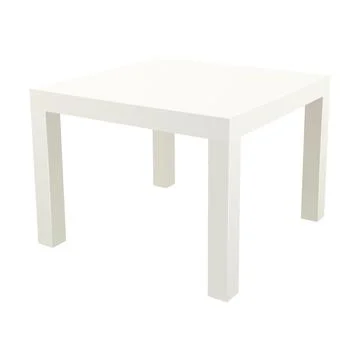 Vector square side table illustration Stock Illustration