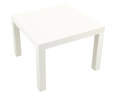Vector square side table illustration Stock Illustration
