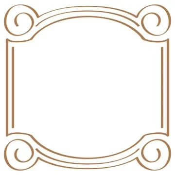 Vector square simple frame for design Stock Illustration