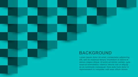 Vector Squares Abstract Background. Science Technology Three Dimensional Bl.. Stock Illustration