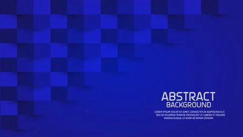 Vector Squares Abstract Background. Science Technology Three Dimensional Bl.. Stock Illustration