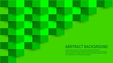 Vector Squares Abstract Background. Science Technology Three Dimensional Stock Illustration