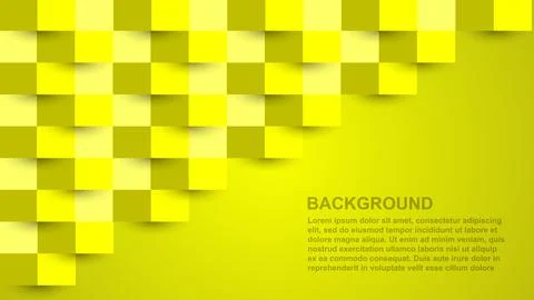 Vector Squares Abstract Background. Science Technology Three Dimensional Stock Illustration