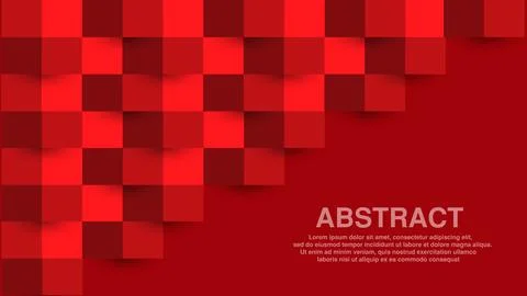 Vector Squares Abstract Background. Science Technology Three Dimensional Stock Illustration