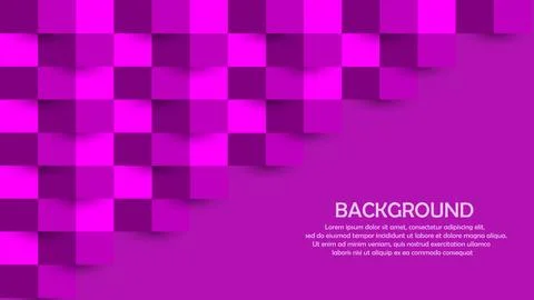 Vector Squares Abstract Background. Science Technology Three Dimensional Stock Illustration