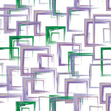 Vector squares pattern. Abstract geometric pattern background with brash painted Stock Illustration