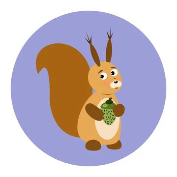 Vector squerell Illustrazione stock