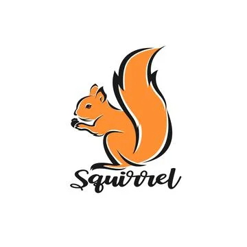 Vector of squirrel design on white background. Easy editable layered vector i Stock Illustration