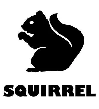 Vector Squirrel Icon Stock Illustration
