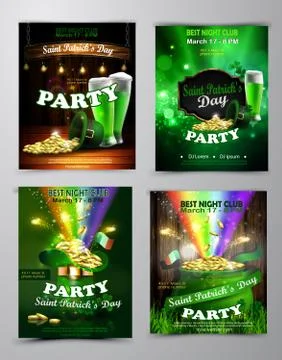 Vector St. Patrick s Day poster design template Stock Illustration