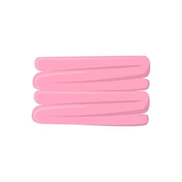 Vector stack of clean clothers isolated flat illustration Stock Illustration