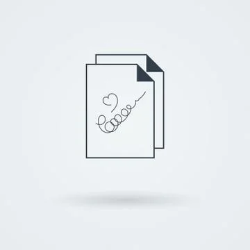 Vector stack of papers. Stock Illustration
