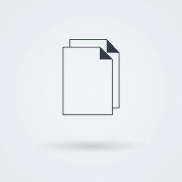 Vector stack of papers. Stockillustratie