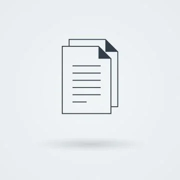Vector stack of papers. Stock Illustration