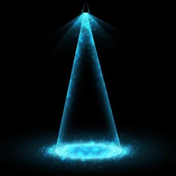 Vector stage spotlight Stock Illustration