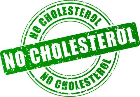 Vector stamp no cholesterol Stock Illustration