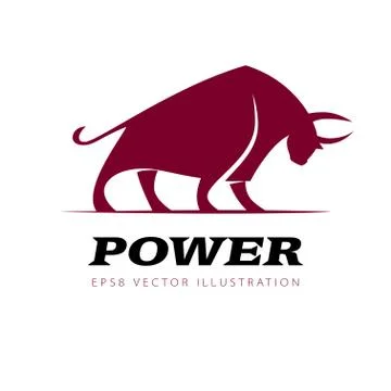 Vector standing bull Stock Illustration