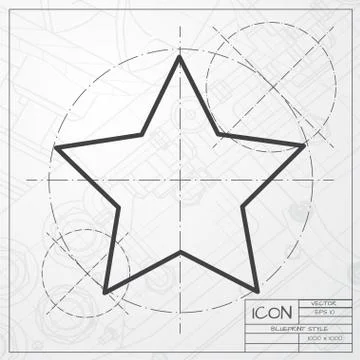 Vector star icon Stock Illustration