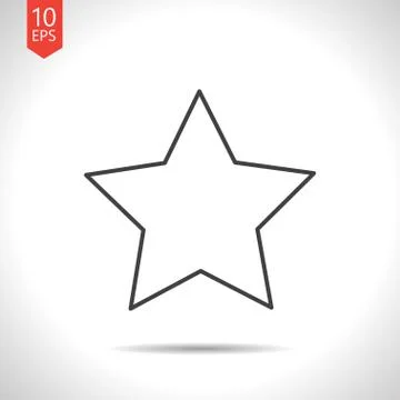 Vector star icon Stock Illustration