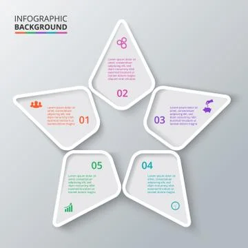 Vector star for infographic. Stock Illustration