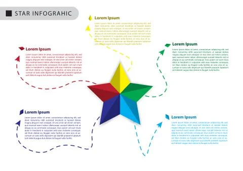 Vector star for infographic Stock Illustration