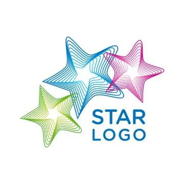 Vector star logo. Stock Illustration