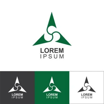 Vector star logo template. Abstract shapes sign. Stock Illustration