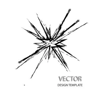 Vector Star . Retro Star . Star Background . Black Star . Star Sign . Star Stock-Illustration