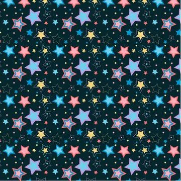 Vector star stars pattern design 스톡 일러스트