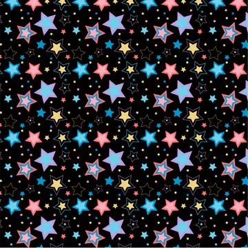 Vector star stars pattern design Illustrazione stock