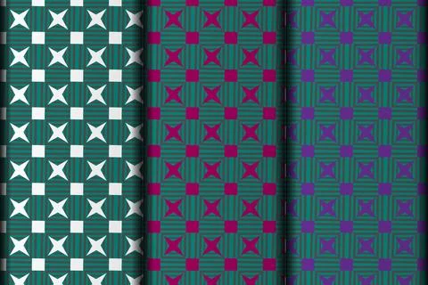 Vector star style seamless pattern design. Stock Illustration