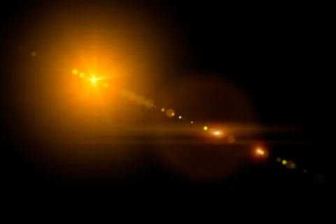 Vector star, sun with lens flare Stock Illustration