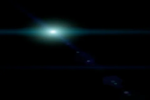 Vector star, sun with lens flare Stock Illustration