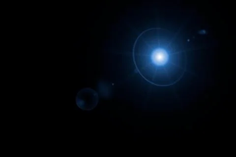 Vector star, sun with lens flare Stock Illustration