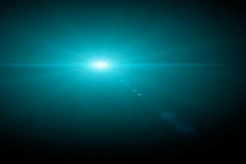Vector star, sun with lens flare Stock Illustration