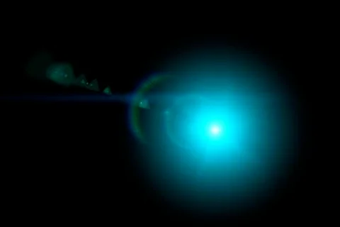 Vector star, sun with lens flare Stock Illustration